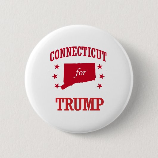 CONNECTICUT FÜR DONALD TRUMP BUTTON (Vorderseite)