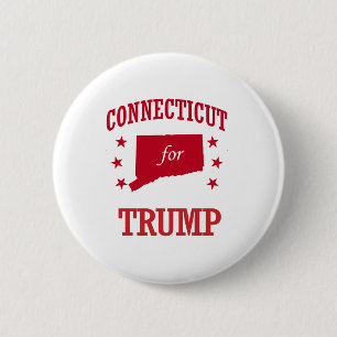 CONNECTICUT FÜR DONALD TRUMP BUTTON