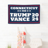 Connecticut für Trump Vance 2024-Banner Banner (Insitu)