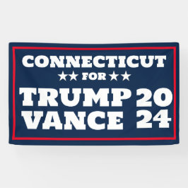 Connecticut für Trump Vance 2024-Banner Banner
