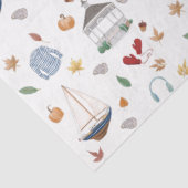 Connecticut Herbst in New England Seidenpapier (Ausschnitt)