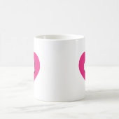 Connecticut Hot-Pink-Herz - I Liebe Kaffeetasse (Mittel)