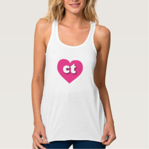 Connecticut Hot-Pink-Herz - I Liebe Tank Top