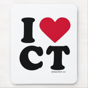 CONNECTICUT - I-LIEBE CT - I-LIEBE CONNECTICUT MOUSEPAD