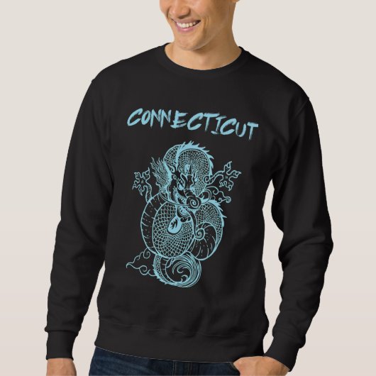 Connecticut japanischer Drache Sweatshirt (Vorderseite)