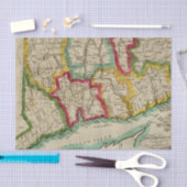 Connecticut-Karte Seidenpapier (Handwerk)