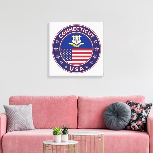 Connecticut Leinwanddruck (Insitu (Wohnzimmer))
