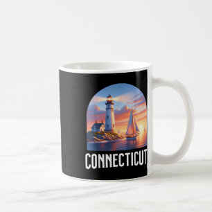 Connecticut Leuchtturm Segelboot Souvenir Ozean Me Kaffeetasse