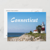 Connecticut Lighthouse Cards Postkarte (Vorne/Hinten)