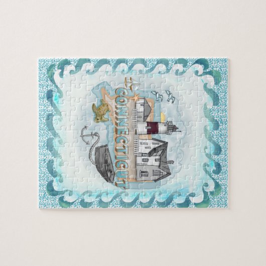 Connecticut Lighthouse Puzzle (Horizontal)
