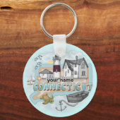 Connecticut Lighthouse Schlüsselanhänger (Vorderseite)