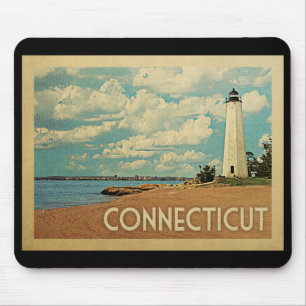 Connecticut Lighthouse Vintage Mousepad