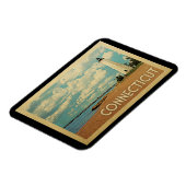 Connecticut Lighthouse Vintage Travel Magnet (Linke Seite)
