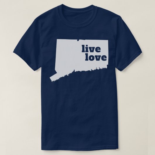 Connecticut Live Liebe Connecticut TShirt (Design vorne)