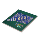 Connecticut-Lizenz-Platten-Karten-Keramik-Fliese Fliese (Seite)