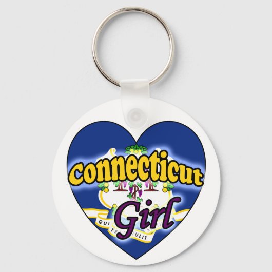 Connecticut Mädchen Schlüsselanhänger (Vorderseite)