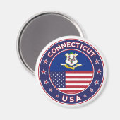 Connecticut Magnet (Vorderseite/Rückseite)
