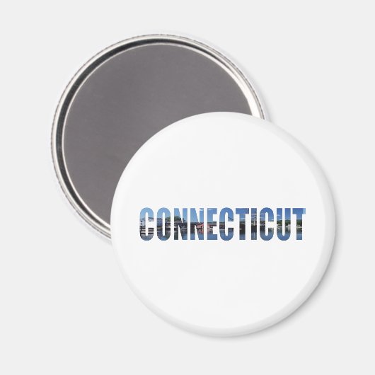 Connecticut Magnet (Vorderseite/Rückseite)