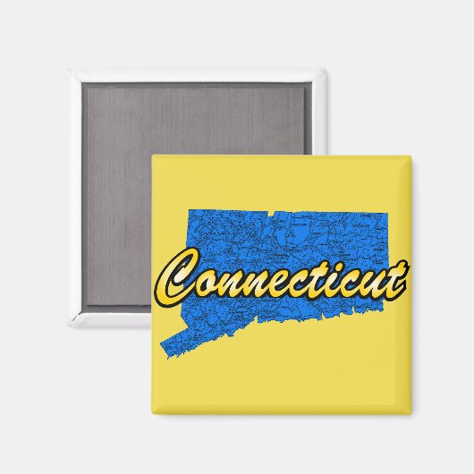 Connecticut Magnet (Vorderseite/Rückseite)