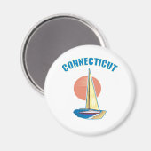 Connecticut Magnet (Vorderseite/Rückseite)