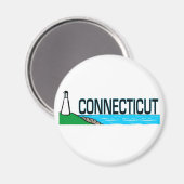 Connecticut Magnet (Vorderseite/Rückseite)