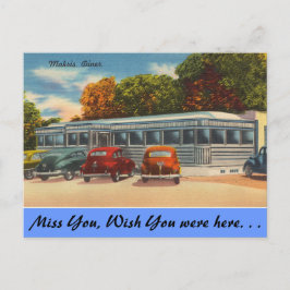 Connecticut, Makris Diner Postkarte