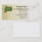 Connecticut Map Business Card Visitenkarte (Vorne/Hinten)