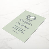 Connecticut Map Einfache Hochzeit in Urlaubsort Folieneinladung (Gedreht)