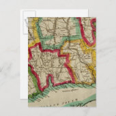 Connecticut Map Postkarte (Vorne/Hinten)
