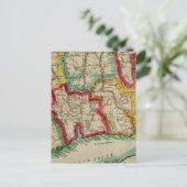 Connecticut Map Postkarte (Stehend Vorderseite)