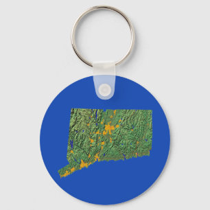 Connecticut Map-Schlüsselanhänger Schlüsselanhänger