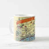Connecticut Map-Tasse Kaffeetasse (Vorderseite Links)