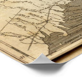 Connecticut Map von Arrowsmith Poster (Ecke)