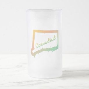Connecticut Mattglas Bierglas