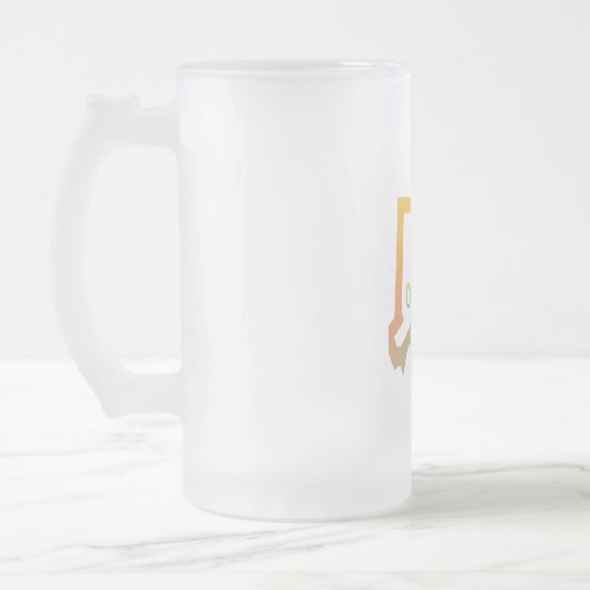 Connecticut Mattglas Bierglas (Links)