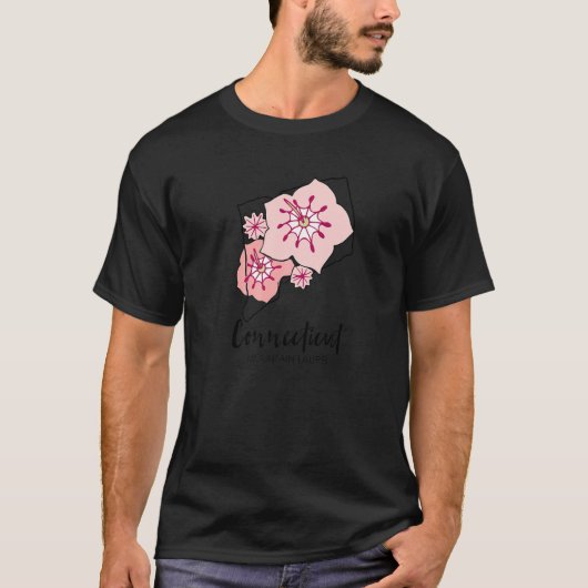 Connecticut Mountain Laurel Flower T-Shirt (Vorderseite)