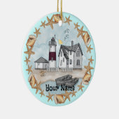 Connecticut Muscheln Leuchtturm Keramik Ornament (Rechts)