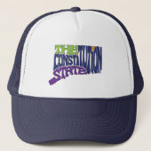Connecticut Nickname Word Art Truckerkappe (Vorderseite)