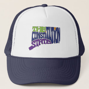 Connecticut Nickname Word Art Truckerkappe