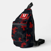 Connecticut Northern Husky Camo Crossbody Bag (Rechte Ecke)