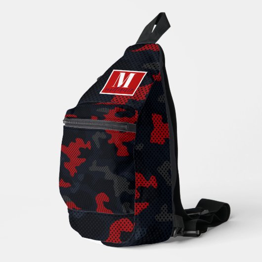 Connecticut Northern Husky Camo Crossbody Bag (Rechte Ecke)