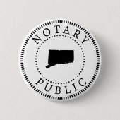 Connecticut Notary Public Button (Vorderseite)