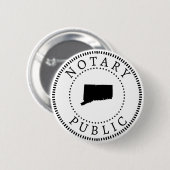 Connecticut Notary Public Button (Vorne & Hinten)