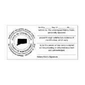 Connecticut Notary Public Recognition Briefmarke Permastempel (Design)