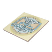 Connecticut Nurse Caduceus Tile Fliese (Seite)