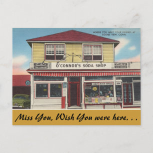 Connecticut, O'Connor's Soda Shop, Sound View Postkarte