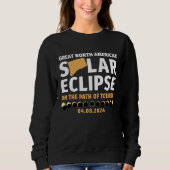Connecticut On The Path Of Totality Solar Eclipse  Sweatshirt (Vorderseite)