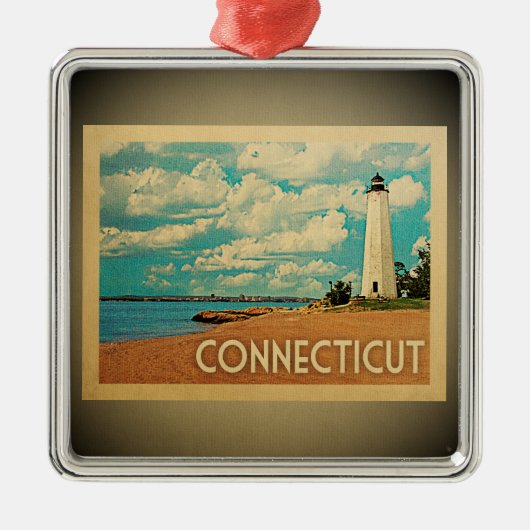 Connecticut Ornament Vintage Reise (Vorne)