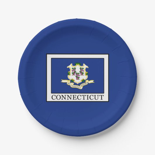 Connecticut Pappteller (Vorderseite)