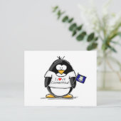 Connecticut Penguin Postkarte (Stehend Vorderseite)